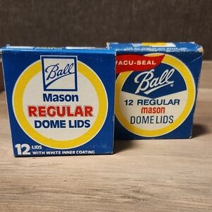 Vintage Ball Mason Regular Dome Lids - 12 Pack